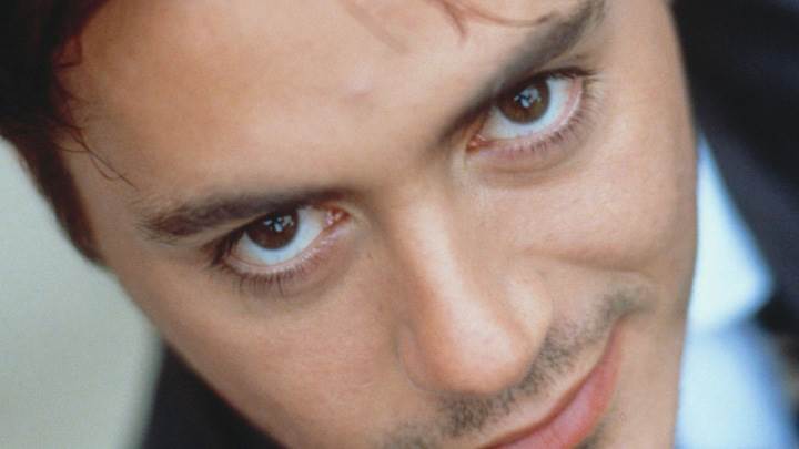 Robert Downey Jr. Smiling Looking At Camera Face Closeup